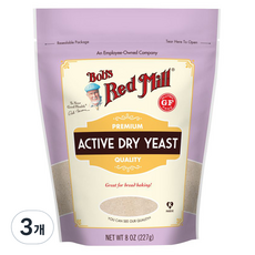 [쿠팡수입] 밥스레드밀 액티브 드라이 이스트, 227g, 3개