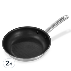 킴스쿡 인덕션 시너지 스텐레스 후라이팬, 24cm, 2개