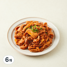 육향가 양념 한돈 고추장 제육볶음 75%, 400g, 6개