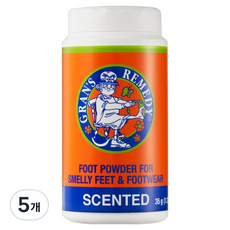 GRAN'S REMEDY JW生活健康 Gran's Remedy 鞋子除臭劑 香橙, 35g, 5個
