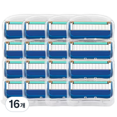페이스바디 5중 면도기날, 16개, 4개입