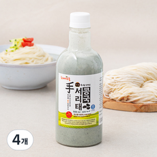 프레시오늘 신선냉장 껍질째 손수 영양가득 파주장단콩 서리태콩국수 생소면 밀키트, 673g, 4개