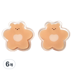버터 아크릴 집게 버터곰, 6개