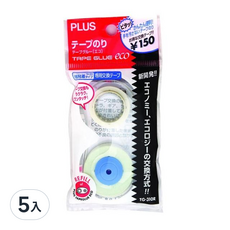 PLUS 台灣普樂士 TG-310R 捲軸式雙面膠帶替帶(8.4mm*10M)5入，黏貼牢固，替換方便