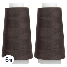 UNIQUE Premium OWL Coresa 45支2股縫紉線, 36 巧克力棕, 6個