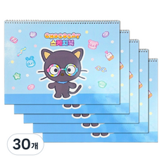 핑크망고 캐릭터즈 스케치북 초코캣, 345 x 248 mm, 30개, 10매