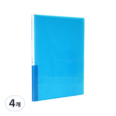 에코청운 360도 플랫 클리어 파일, 파랑, 4개