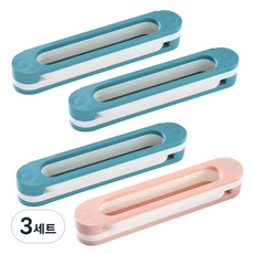 모나코올리브 무타공 3단 폴딩 슬리퍼홀더 4p 세트, 터키블루, 터키블루, 터키블루, 핑크, 3세트