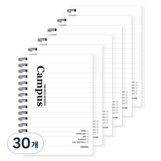 misoro 1800 Campus PP上翻筆記本 2439, 30個, 白色