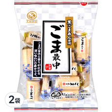 天惠 芝麻最中, 日本原裝進口道地日式傳統點心, 濃濃的芝麻香氣, 口感綿密, 甜而不膩, 搭配茶品享用更好吃, 191.1g, 2袋