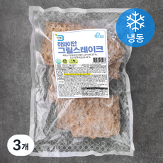 바른웰 하와이안 그릴스테이크 10개입 (냉동), 1kg, 3개