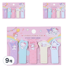 三麗鷗 可愛索引便利貼 粉紅色, 9個, 100入