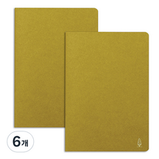 PAPERIAN Attitude便攜素面筆記本, 6個, 復古苔綠