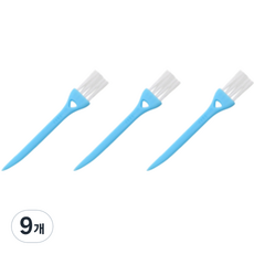圓拳刮鬍刀縫隙灰塵迷你清潔刷 藍白色, 1入, 9個