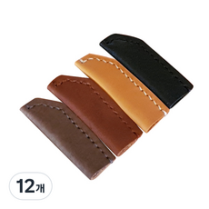 더보테가 手工縫製馬鞍針法手工皮革鉛筆套, 荔枝紋B, 12個