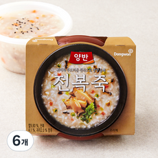 양반 듬뿍 전복죽 (냉장), 287.5g, 6개
