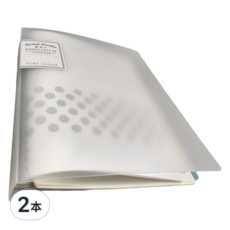 KOKUYO 國譽 Pastel Cookie 26孔活頁本U罫 附活頁紙40枚 5色PP索引分隔頁, 透明, 2本