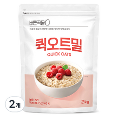 Dubosikpum 正穀物 快煮燕麥片, 2kg, 2個