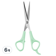 B2WIN 家用美容美髮剪刀, 綠色, 6個
