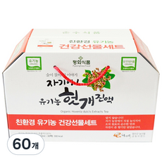 이아라리 평화식품 유기농 헛개 진액, 60개, 110ml