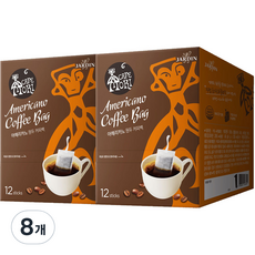 쟈뎅 까페모리 아메리카노 원두 커피백, 12개입, 8개, 4g