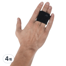 Newtopia 彈力透氣運動雙指護具, 黑色, 4個