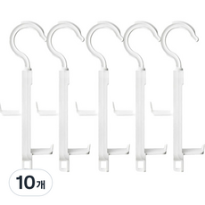 Wonie's 多功能帽子包包掛架, 10個, 白色