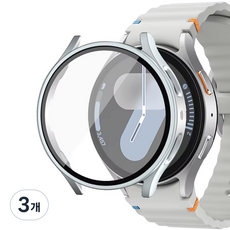 IAMPANDA Galaxy Watch 螢幕保護硬殼全包覆保護殼, 銀色