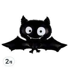 SallimOn 微笑蝙蝠萬聖節裝飾氣球, 混合顏色, 2個