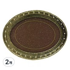 中國 sj 圓形美甲框, 金棕色, 2個