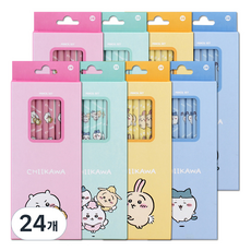 필박스 먼작귀 5본 연필 4종 x 2세트 2B, 혼합색상, 3세트