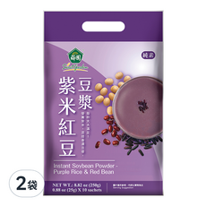 薌園 紫米紅豆豆漿粉, 25g, 10包, 2袋