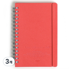 워너디스 네버폴 플래너 노트, 04 레드, 3개