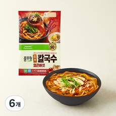 풀무원 얼큰버섯 칼국수 2인분, 367.8g, 6개