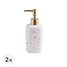 금박이점 욕실 샴푸 디스펜서 YT_RA540, 화이트, 2개