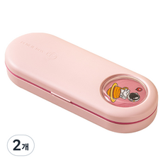 特別商店 太空人 雙層鉛筆盒, 粉紅色, 2個