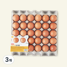 장연양계 무항생제 인증 신선특란 1.8kg, 3개, 30구