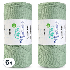 니뜨 뉴 코튼 마크라메실 150g, 6개, 23허브민트