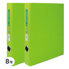 MiDAS HYUNPOONG D型環活頁夾 附名牌 3孔 3cm A4, 淺綠色, 8個