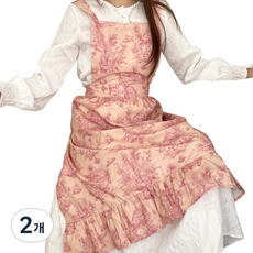 바른리빙 벨 프릴 앞치마, 2개