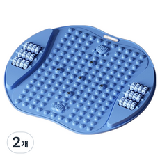 라온템 홈트 발맛사지 지압매트, 블루, 2개