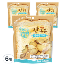 갓구운 연어칩 쿠키 강아지간식, 350g, 6개, 연어맛