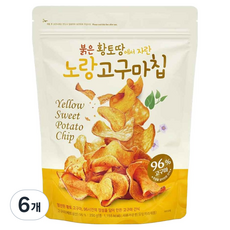 이더스 고구마 96% 노랑 고구마칩, 250g, 6개