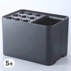 오드감 정사각 우산꽂이, 블랙, 5개