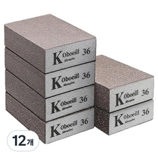 O-ON Koboeill 角形砂紙打磨塊 80~100號, 12個