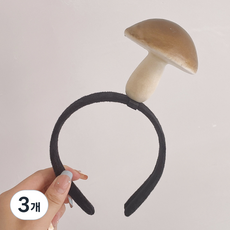 Marketpia 有趣的派對 搞笑蔬菜髮箍 16, 3個, 蘑菇
