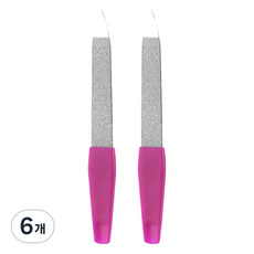 난리시스터즈 스테인리스 손톱 정리 네일 파일 9cm, 6개, TYPE 06