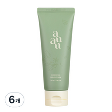auau 綠色植萃撕拉面膜 100ml, 1入, 6個