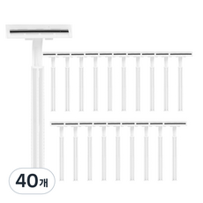 OnbU Clean Close 雙頭一次性剃須刀 白色, 1入, 40個