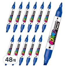 monAmi 雙頭白板筆, 藍色, 48個